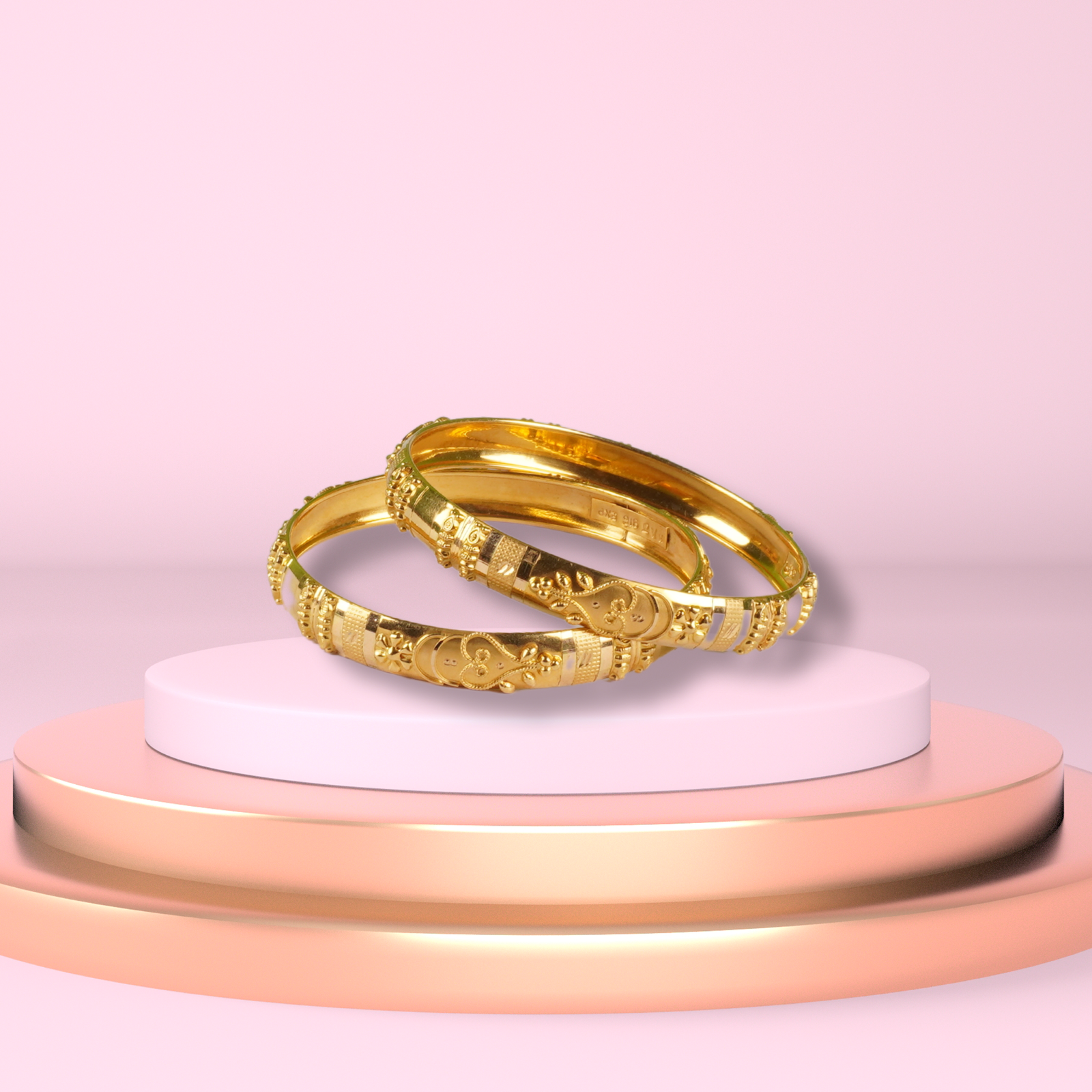 Gold Bangles - 23.7 Gm