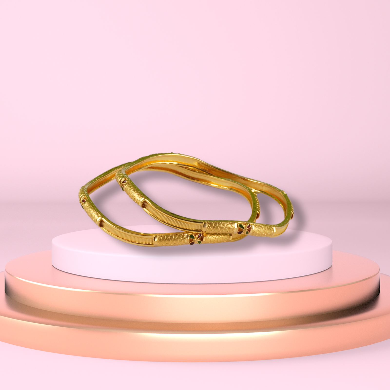 Gold Bangles - 24.05 Gm
