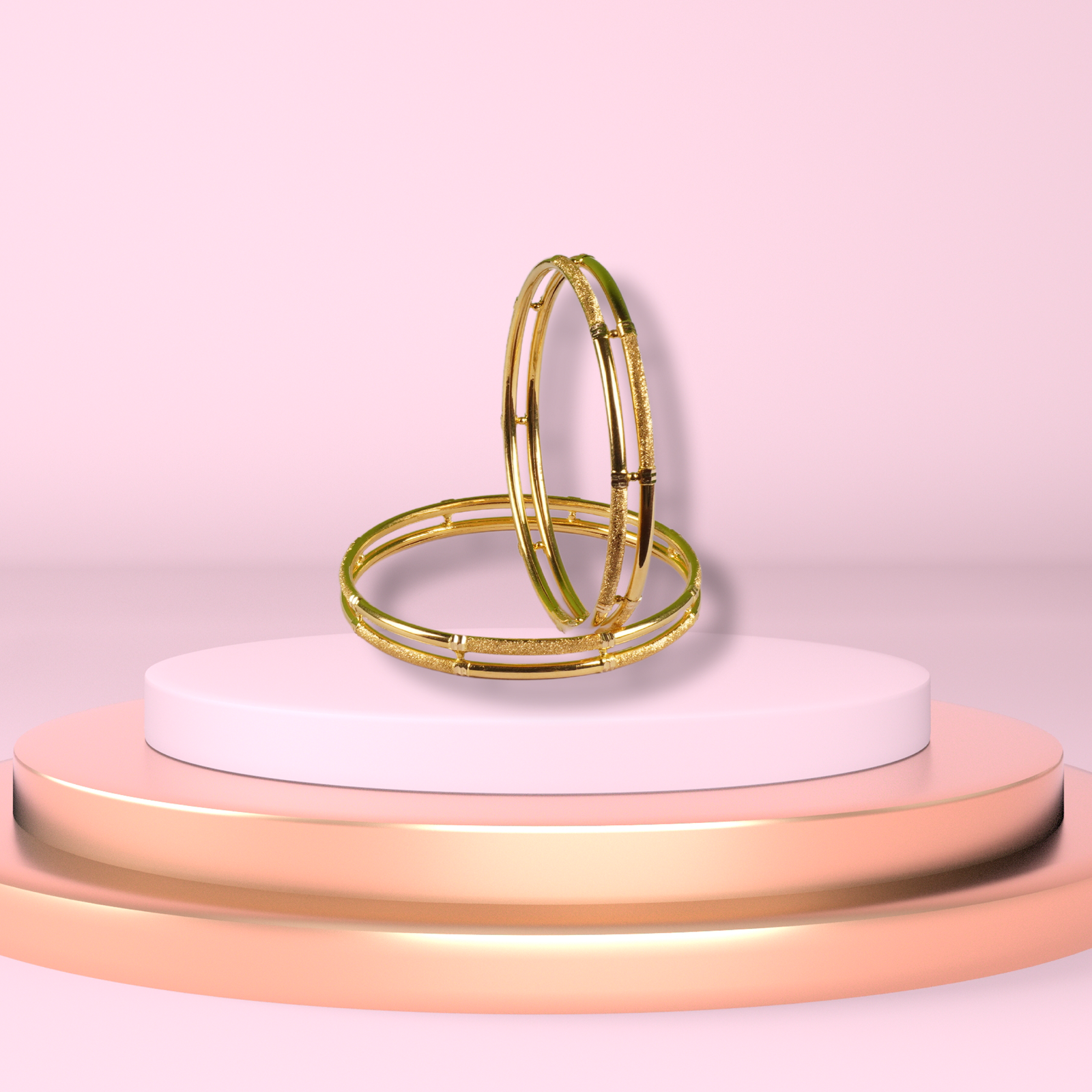 Gold Bangles - 24.4 Gm