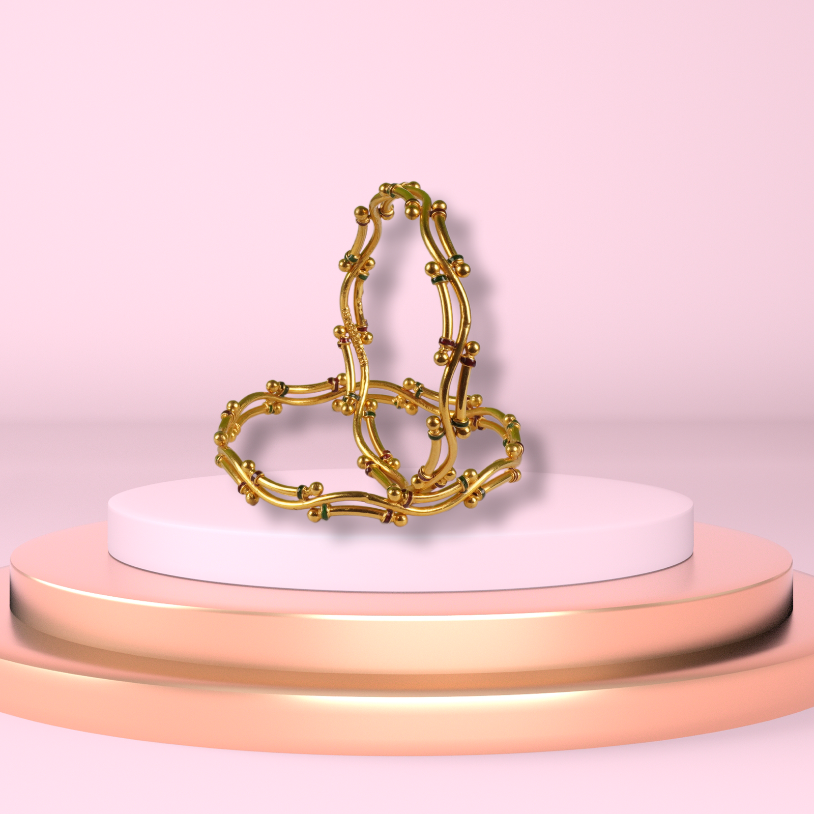 Gold Bangles - 25.88 Gm