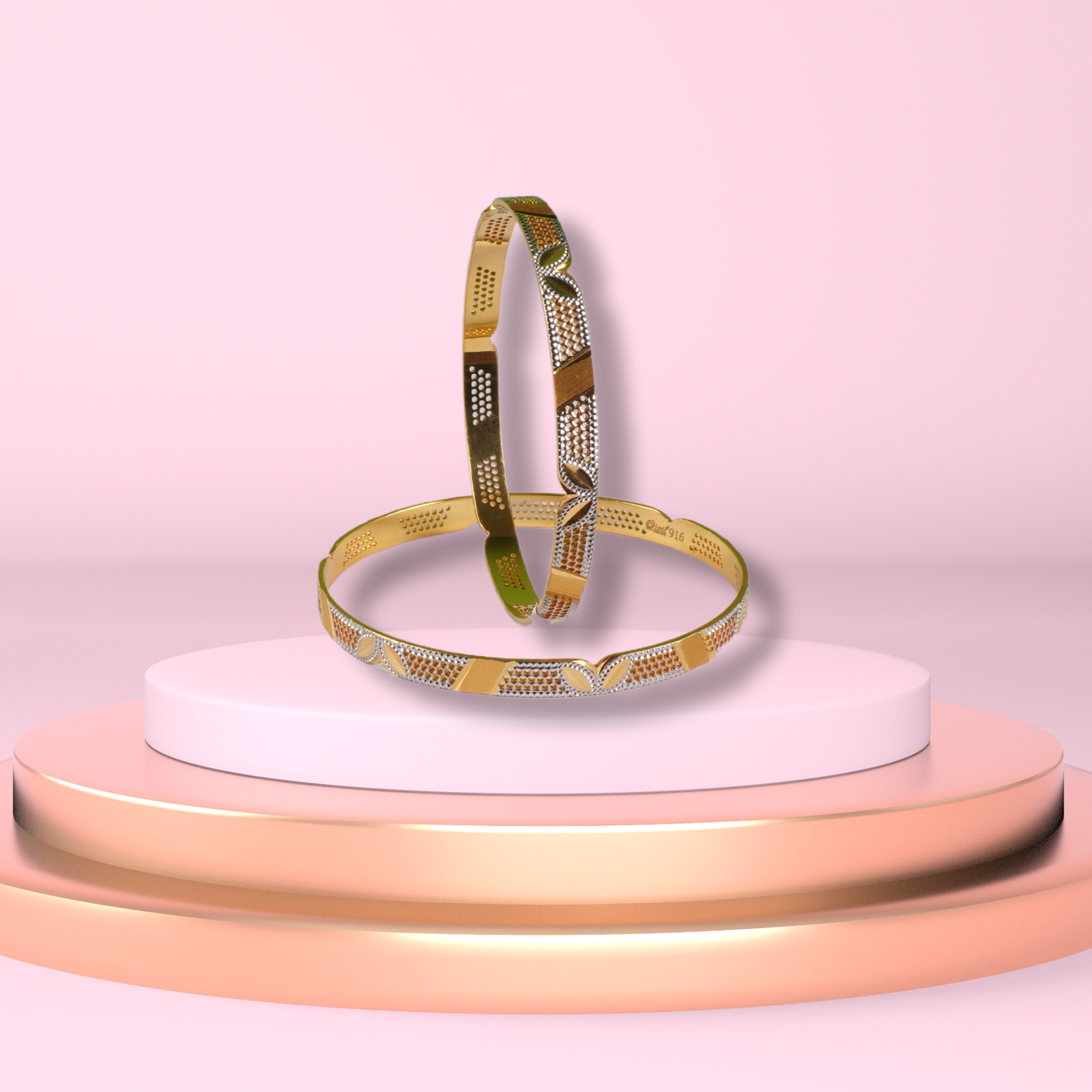 Gold Bangles - 28.14 Gm