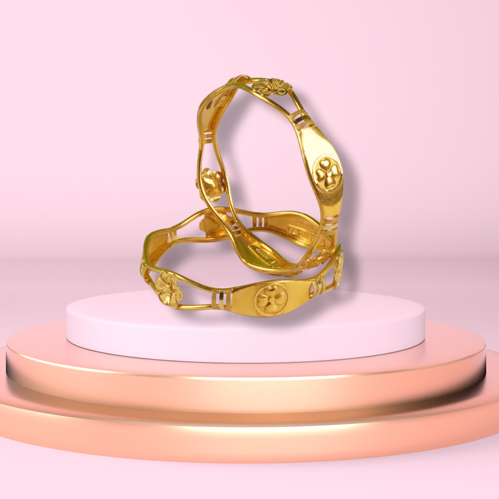 Gold Bangles - 31.43 Gm