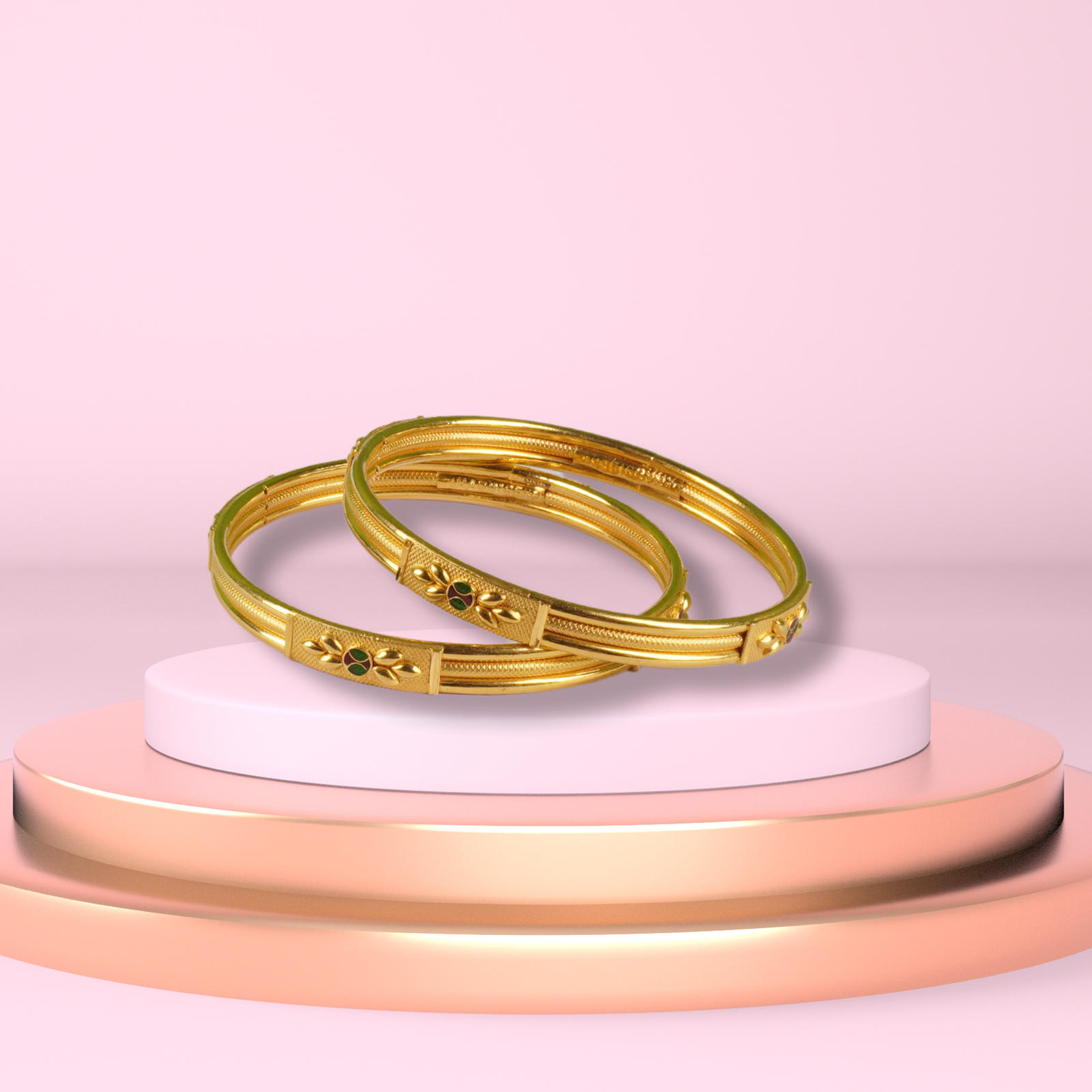 Gold Bangles - 35.6 Gm