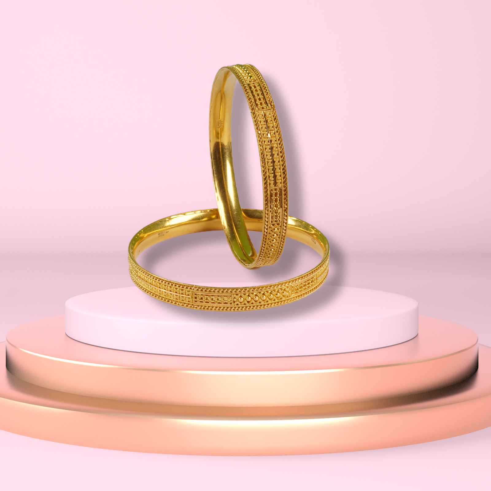 Gold Bangles - 37.8 Gm