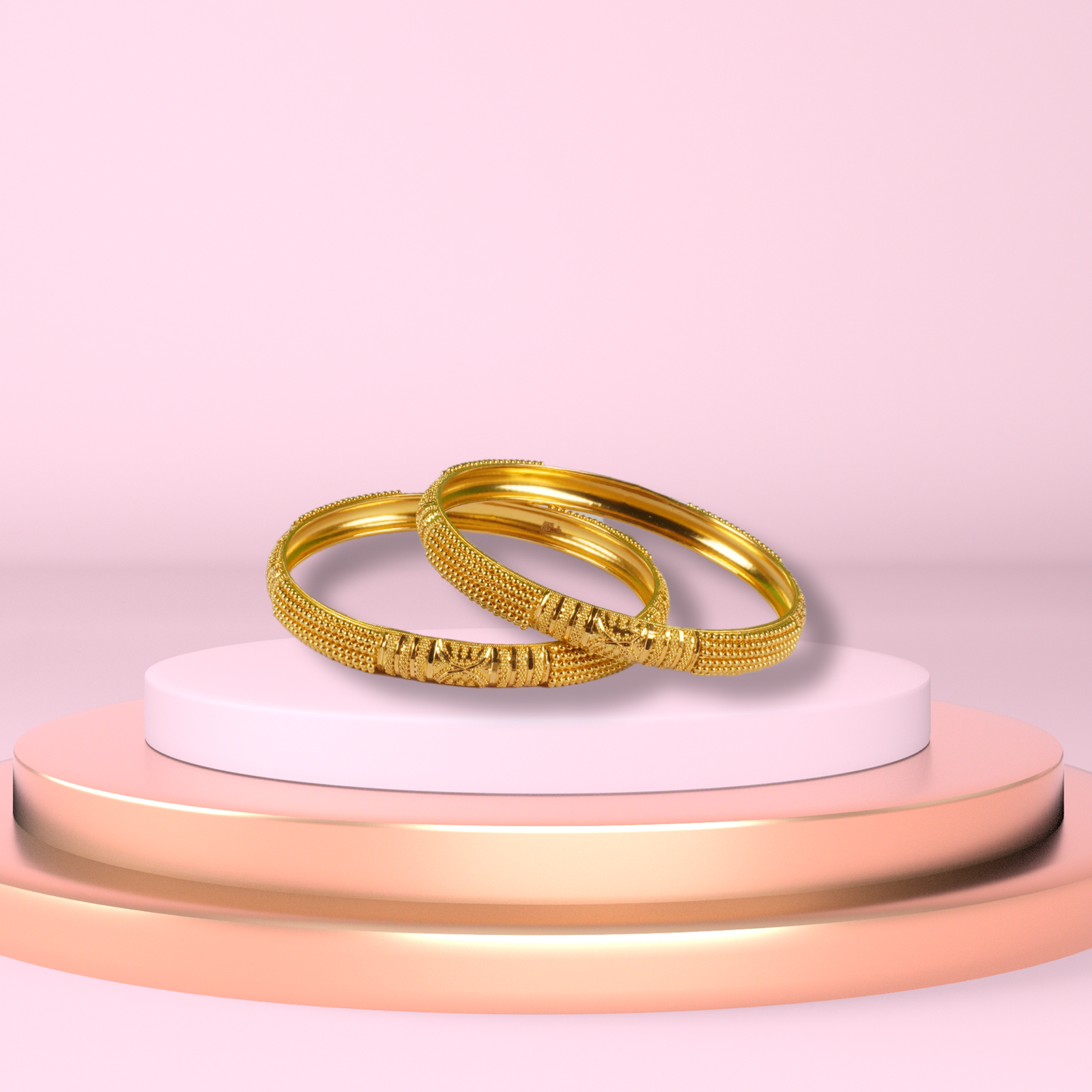 Gold Bangles - 38.4 Gm