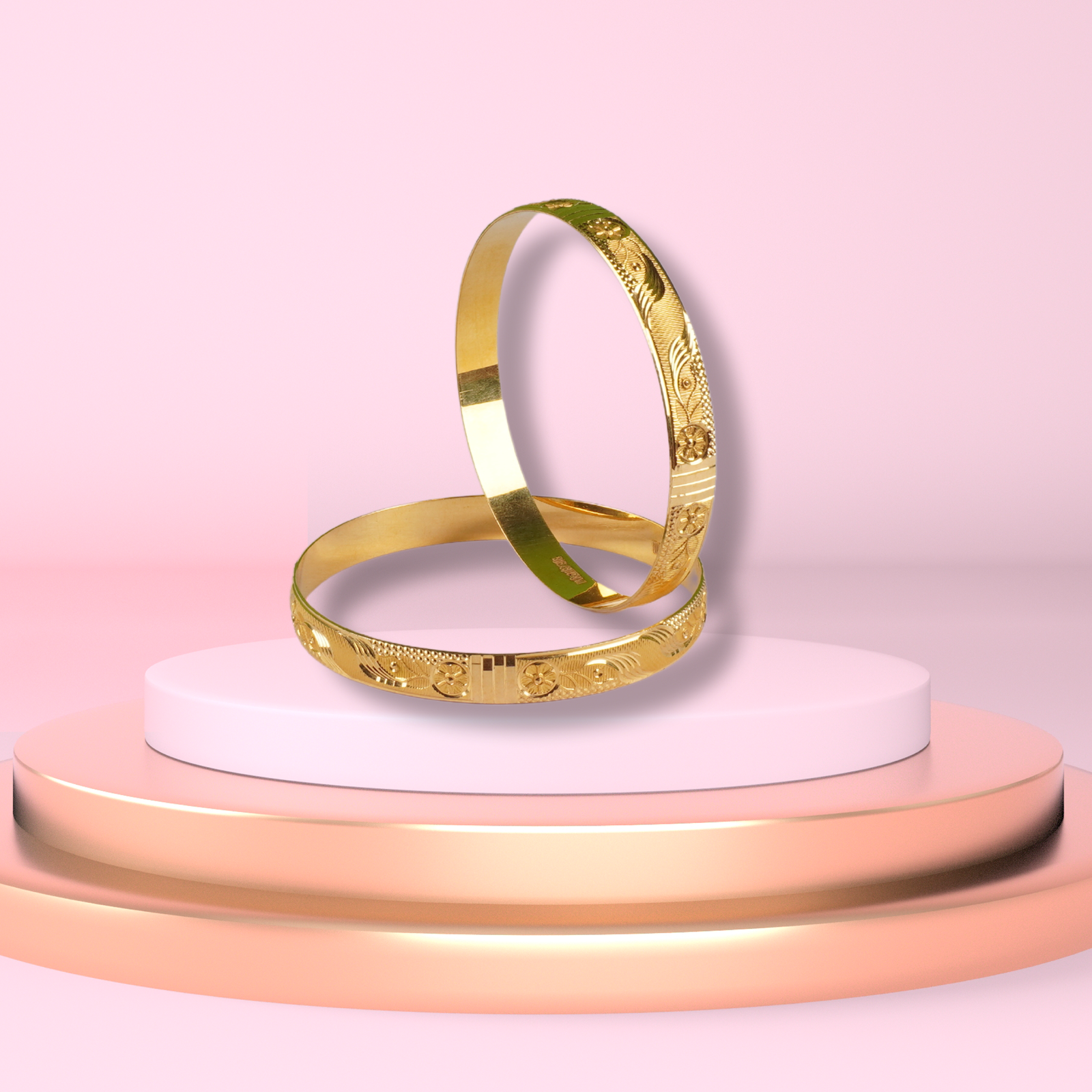 Gold Bangles - 40.95 Gm