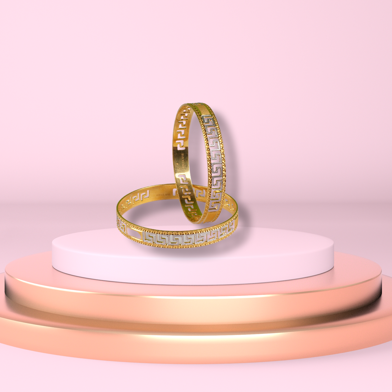 Gold Bangles - 45.55 Gm