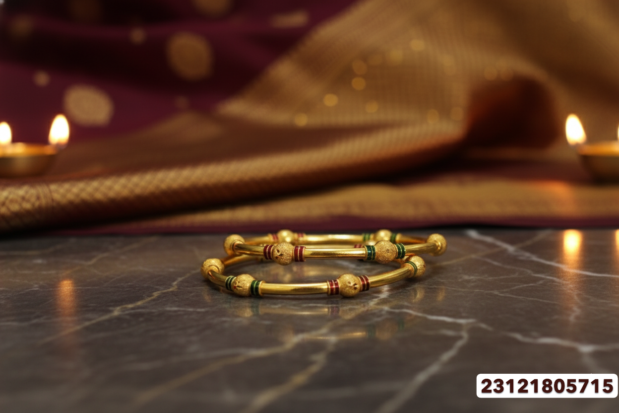 Gold Bangles - 23.77 Gm