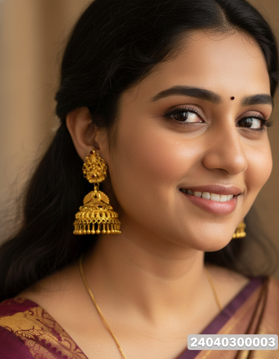 Gold Jimikki - 21.68 Gm