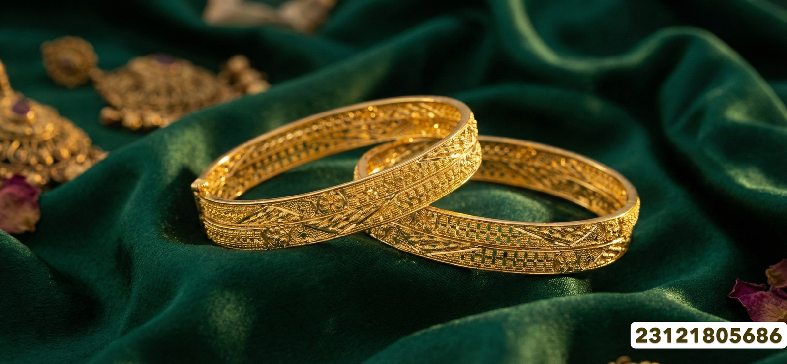 Gold Bangles Collection - 24.3 Gm