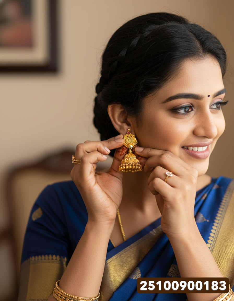 Gold Jimikki - 5.88 Gm