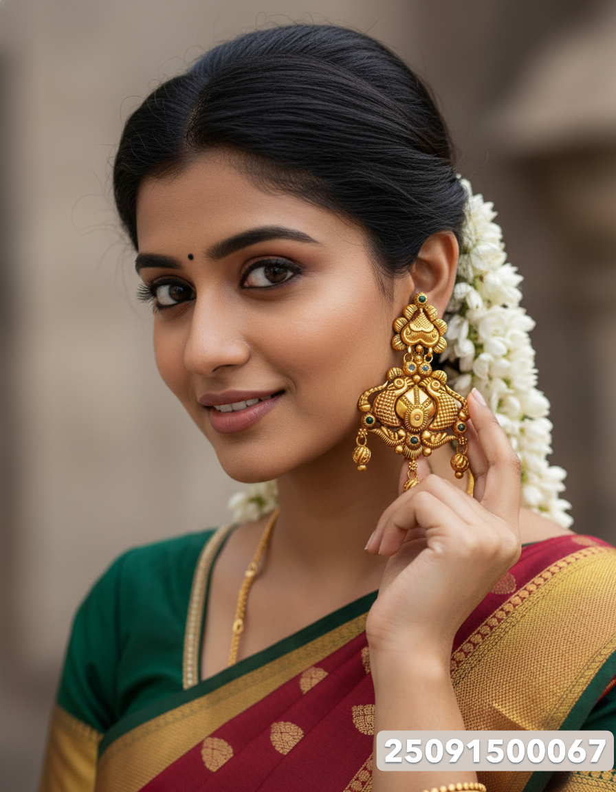 Gold Jimikki - 7.34 Gm