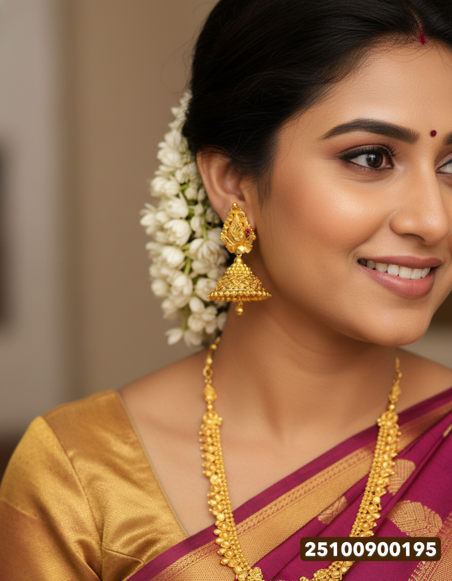 Gold Jimikki - 7.82 Gm