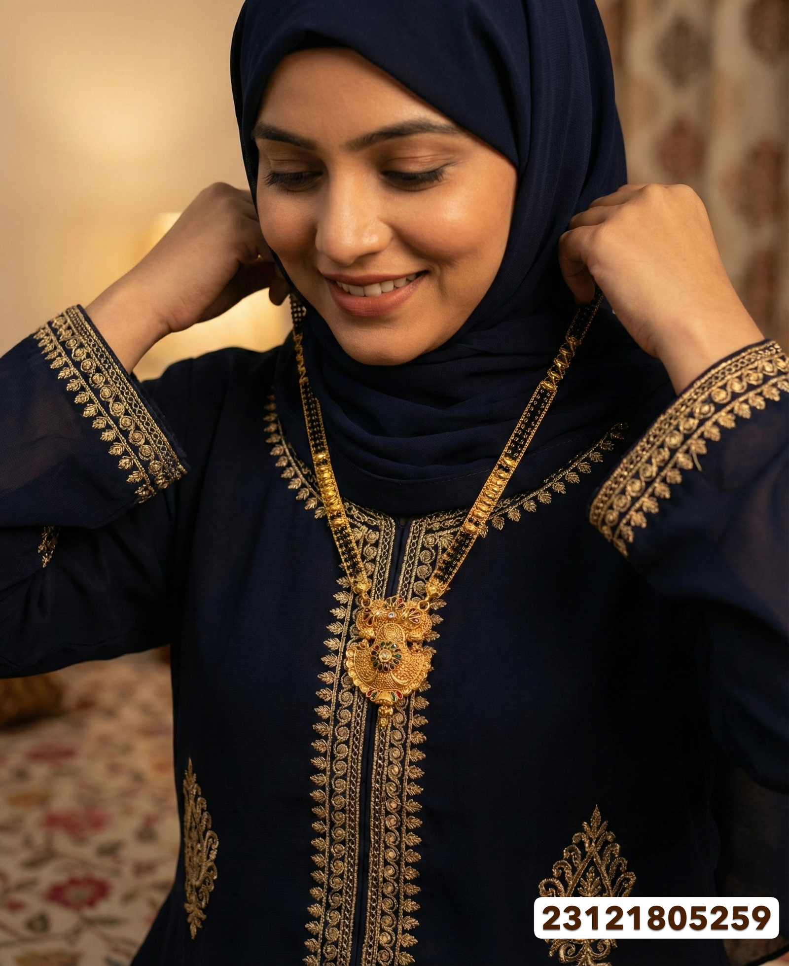 Gold Black Beads - 47.63 Gm