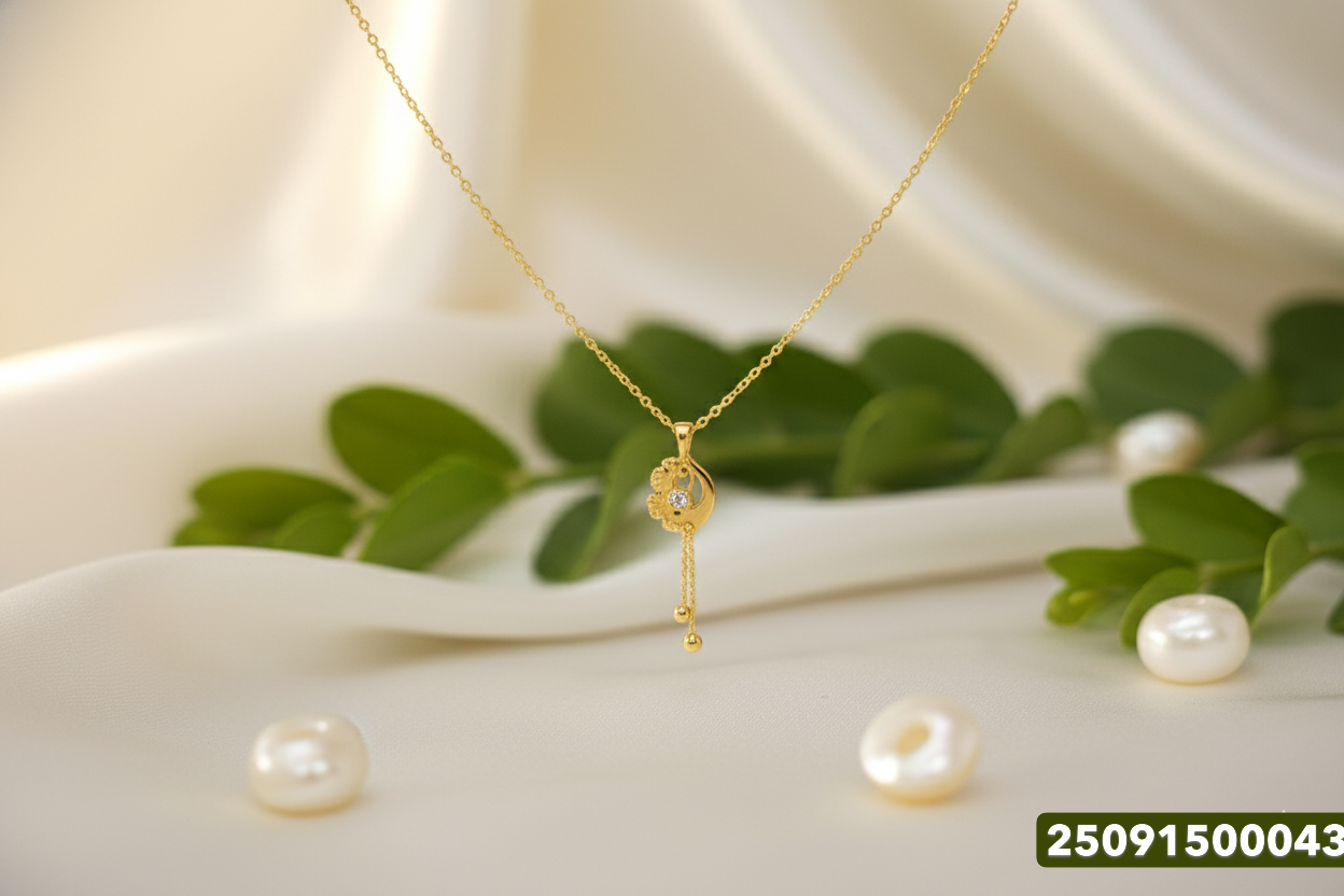 Gold Chain With Pendant - 3.07 Gm