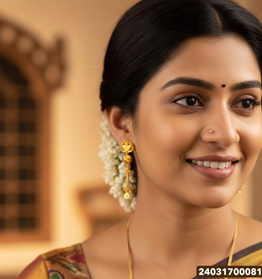 Gold Fancy Stud - 3.43 Gm