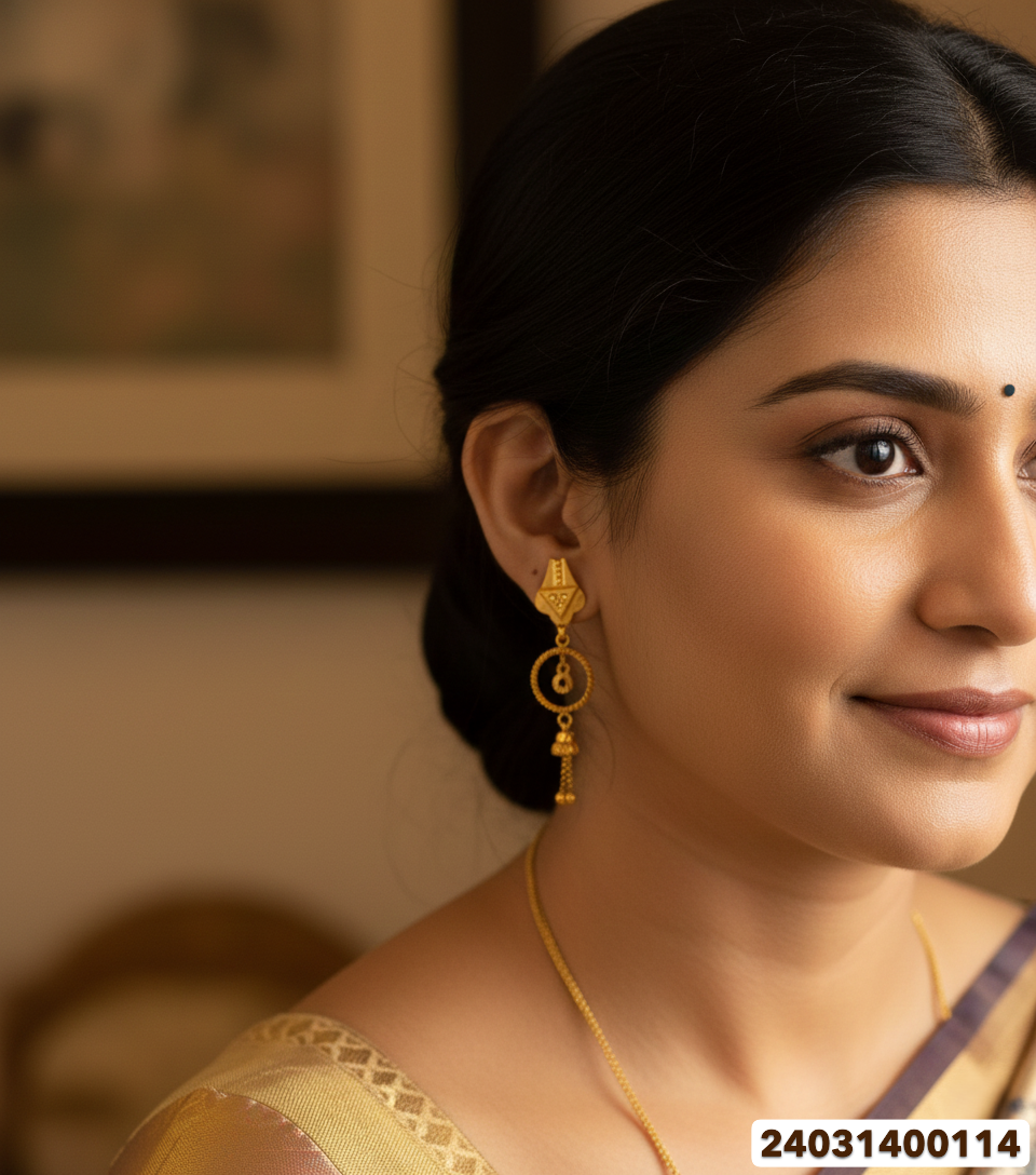 Gold Fancy Stud - 3.45 Gm