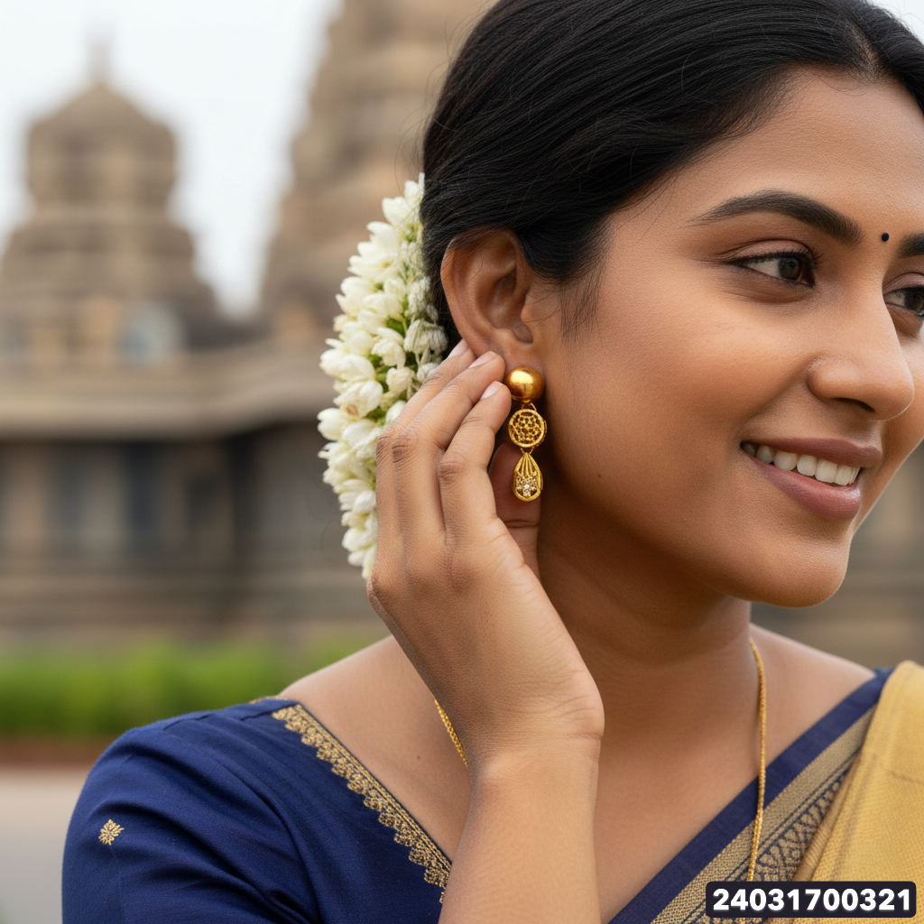 Gold Fancy Stud - 3.46 Gm