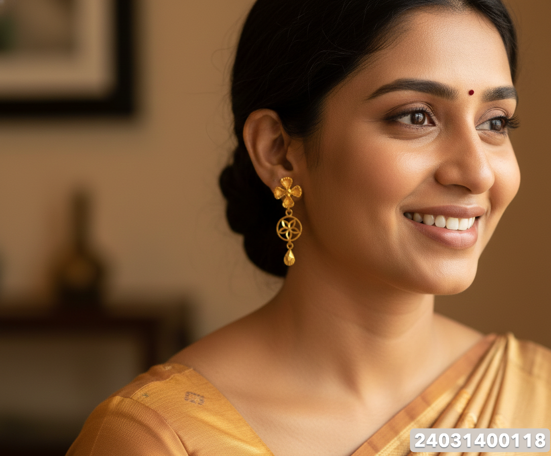 Gold Fancy Stud - 3.61 Gm