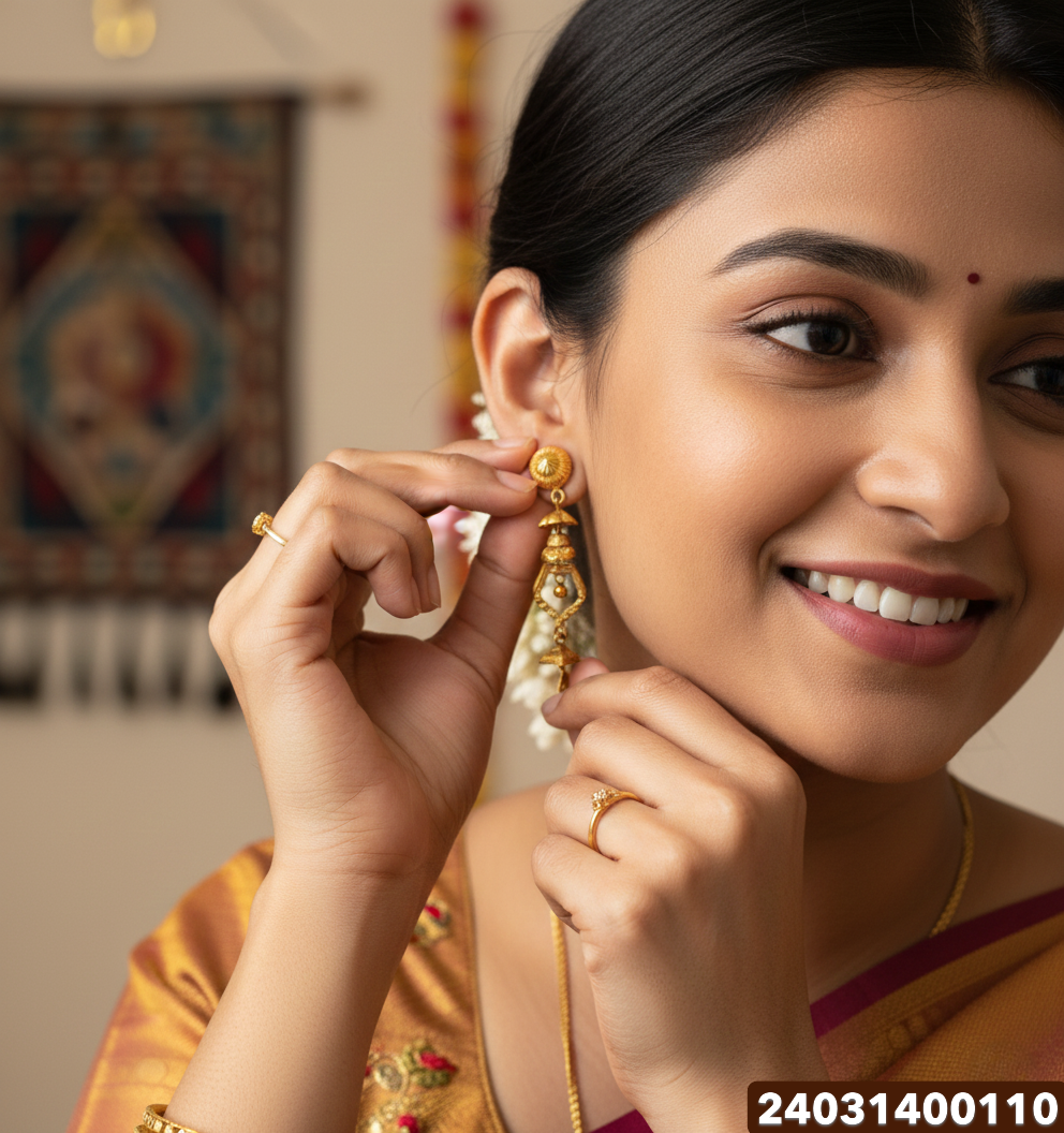 Gold Fancy Stud - 3.65 Gm