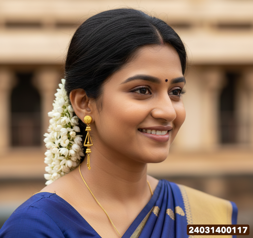 Gold Fancy Stud - 3.89 Gm - 01