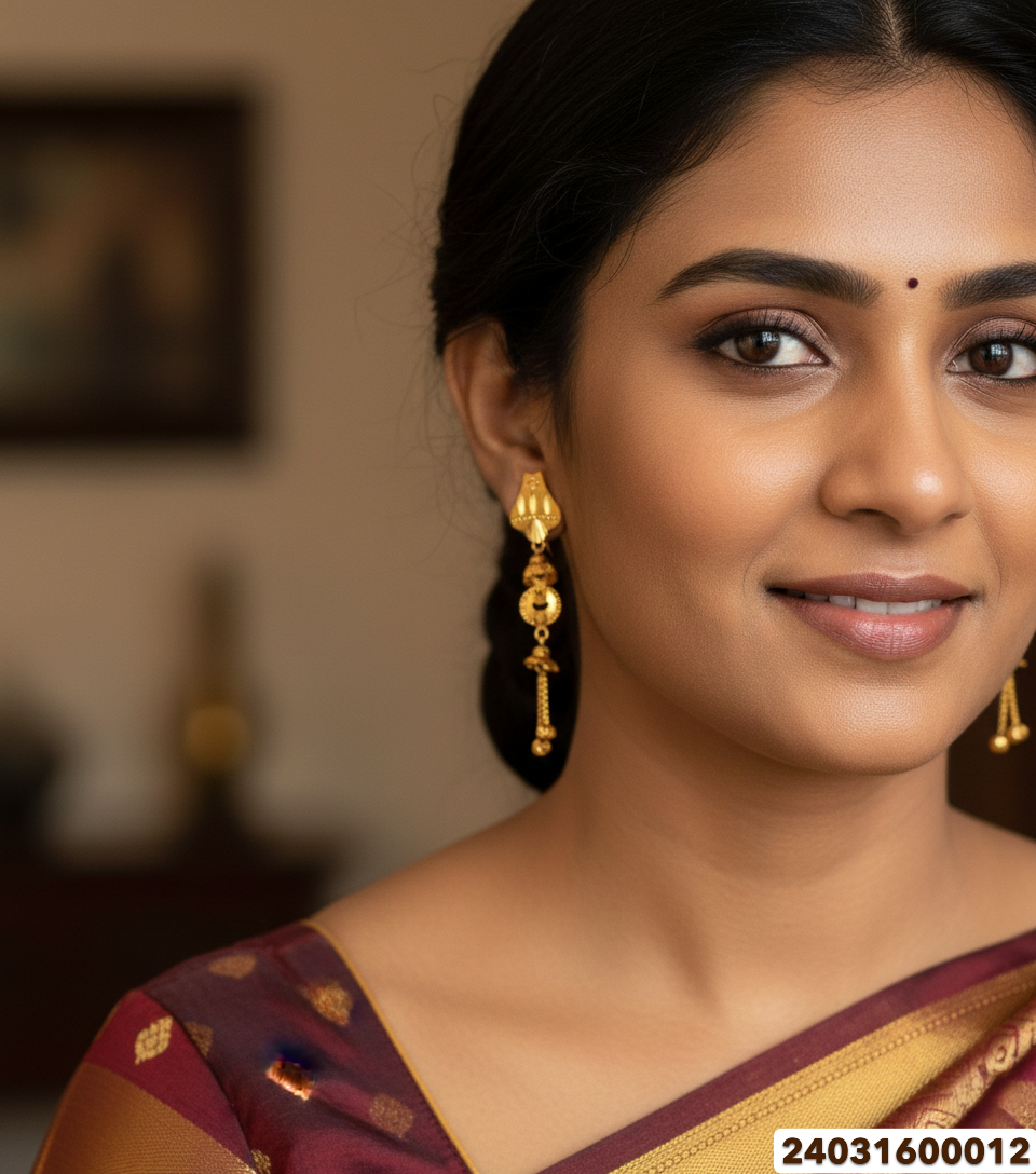 Gold Fancy Stud - 3.8 Gm