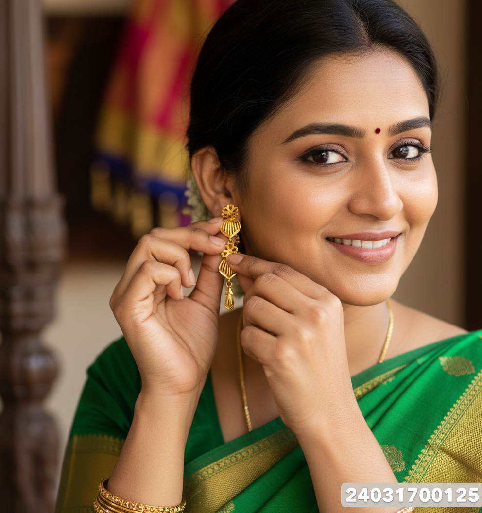 Gold Fancy Stud - 3.99 Gm