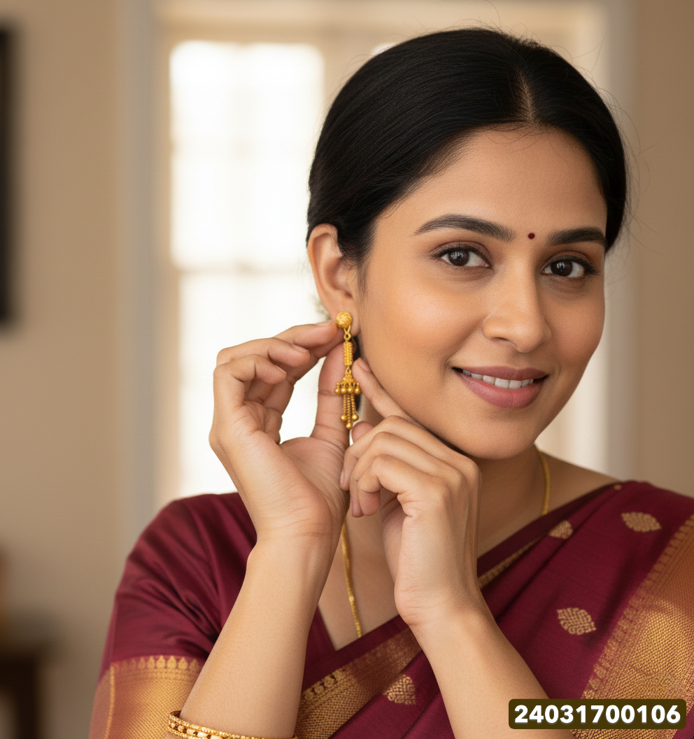 Gold Fancy Stud - 4.12 Gm