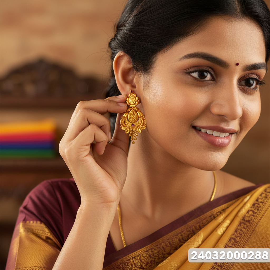 Gold Fantastic Stud - 5.95 Gm