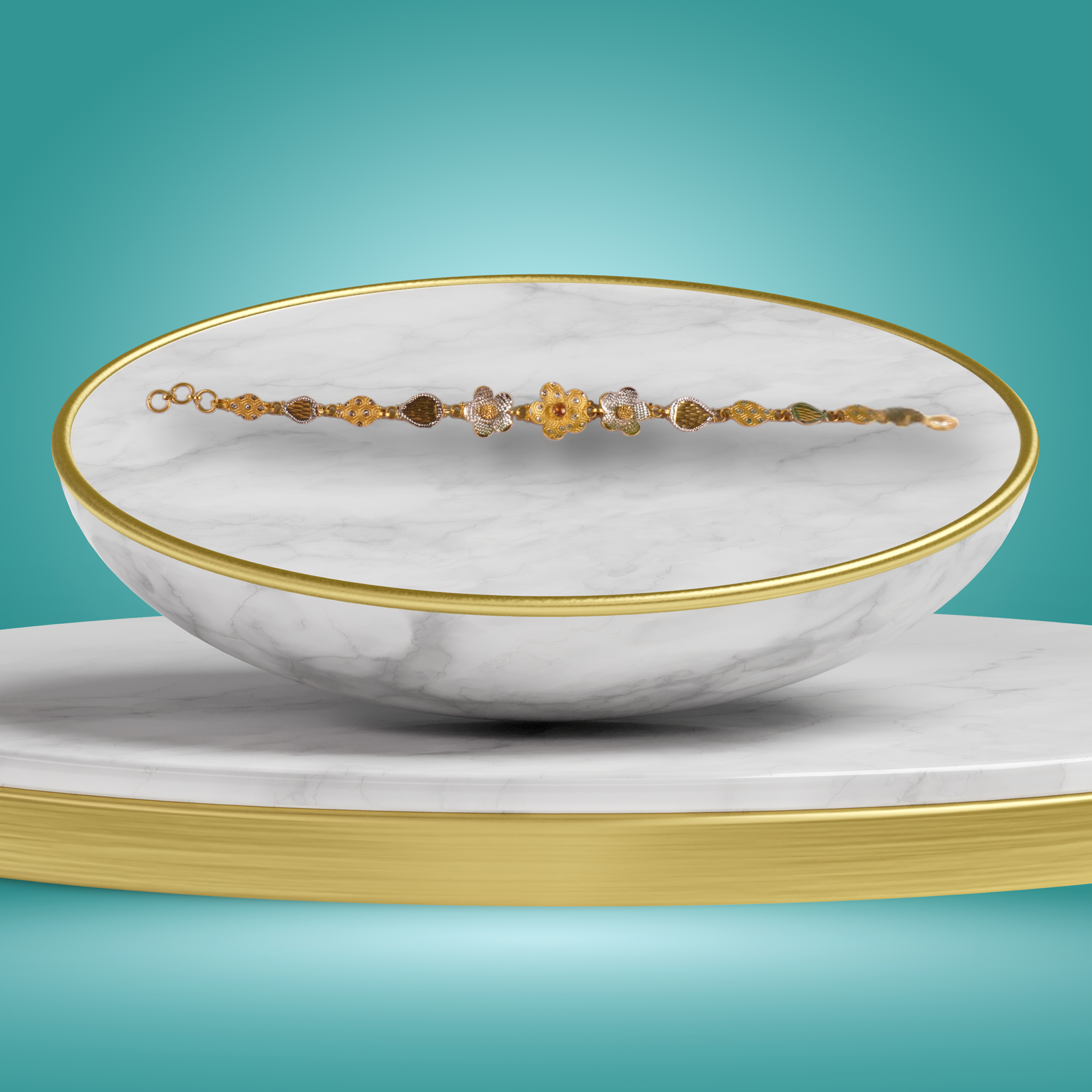 Gold Female Bracelet - 7.62 Gm