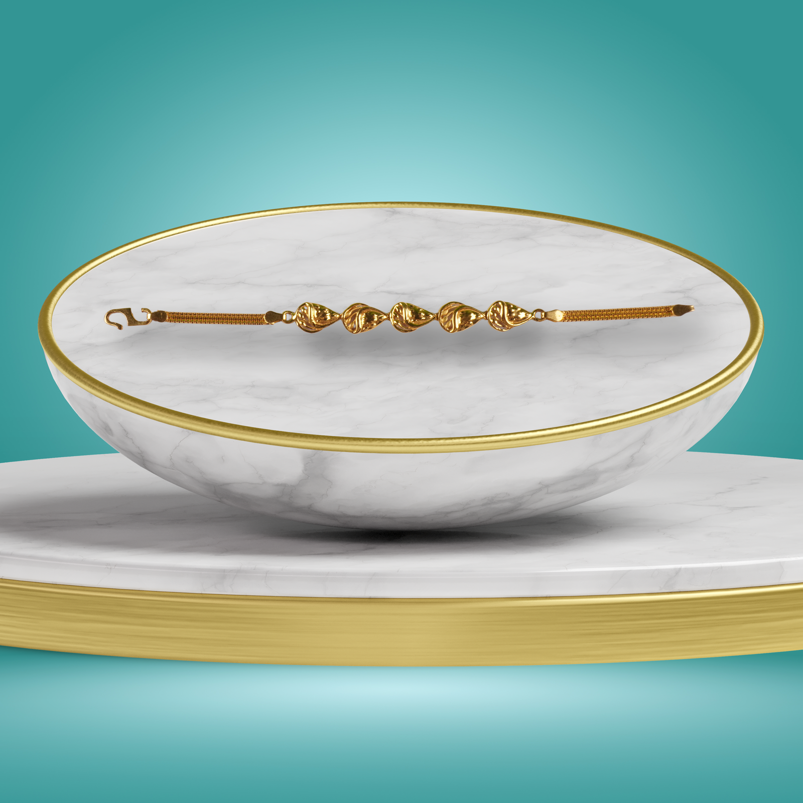 Gold Female Bracelet - 7.7 Gm