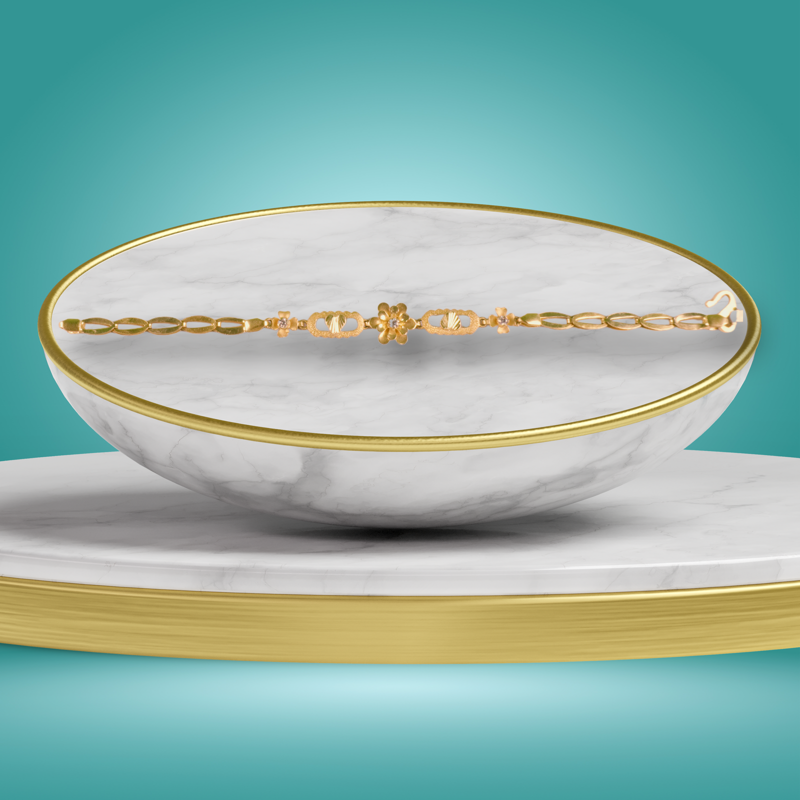 Gold Female Bracelet - 7.82 Gm