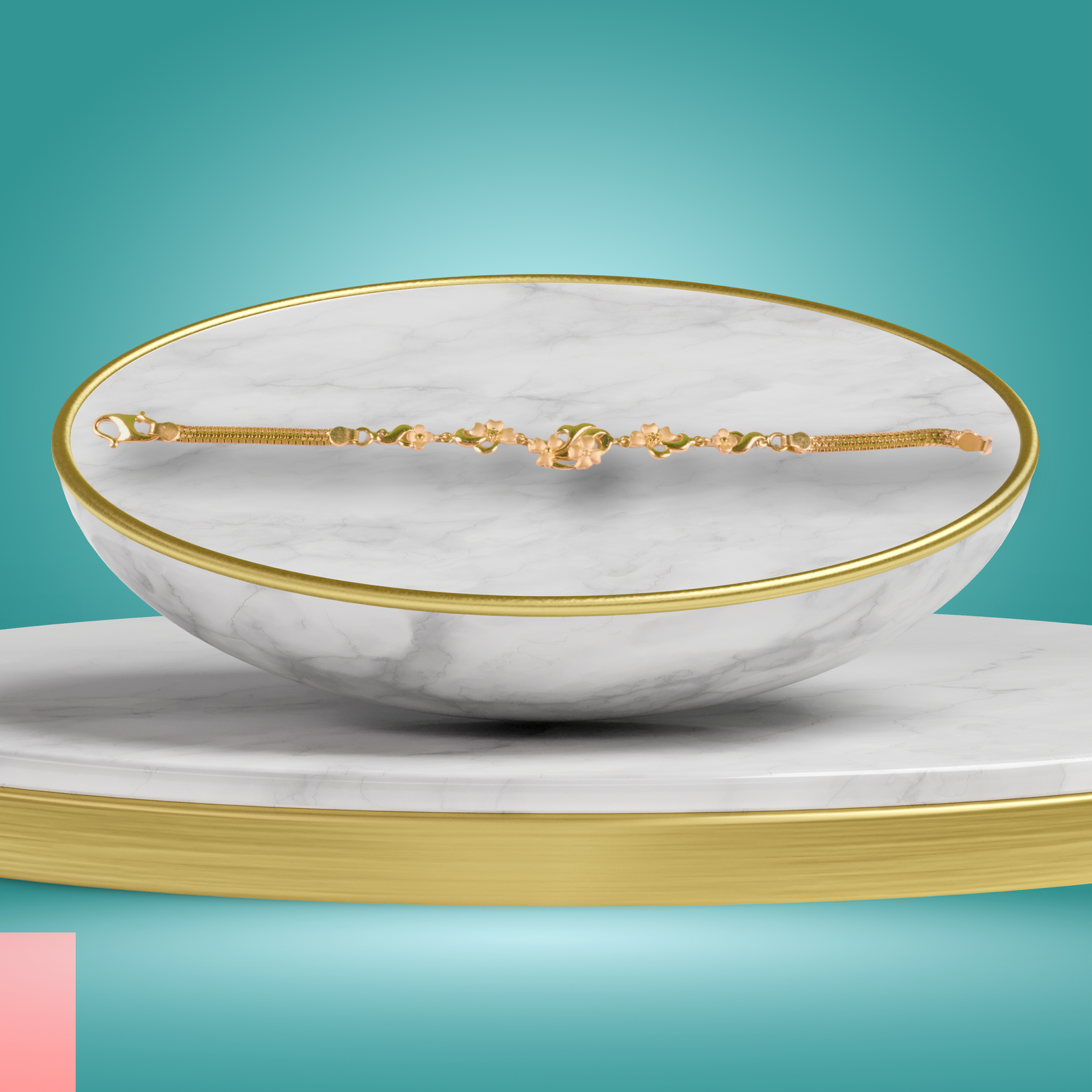 Gold Female Bracelet - 7.96 Gm