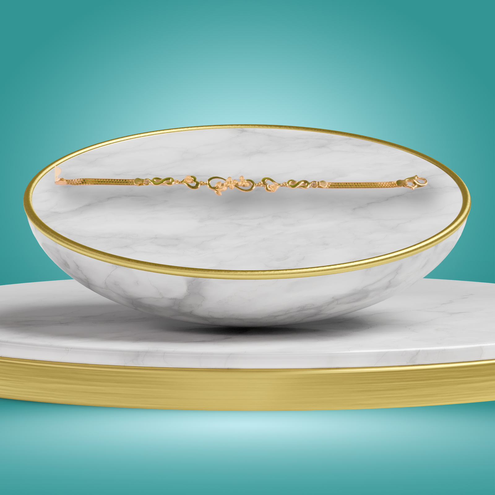 Gold Female Bracelet - 7.96 Gm