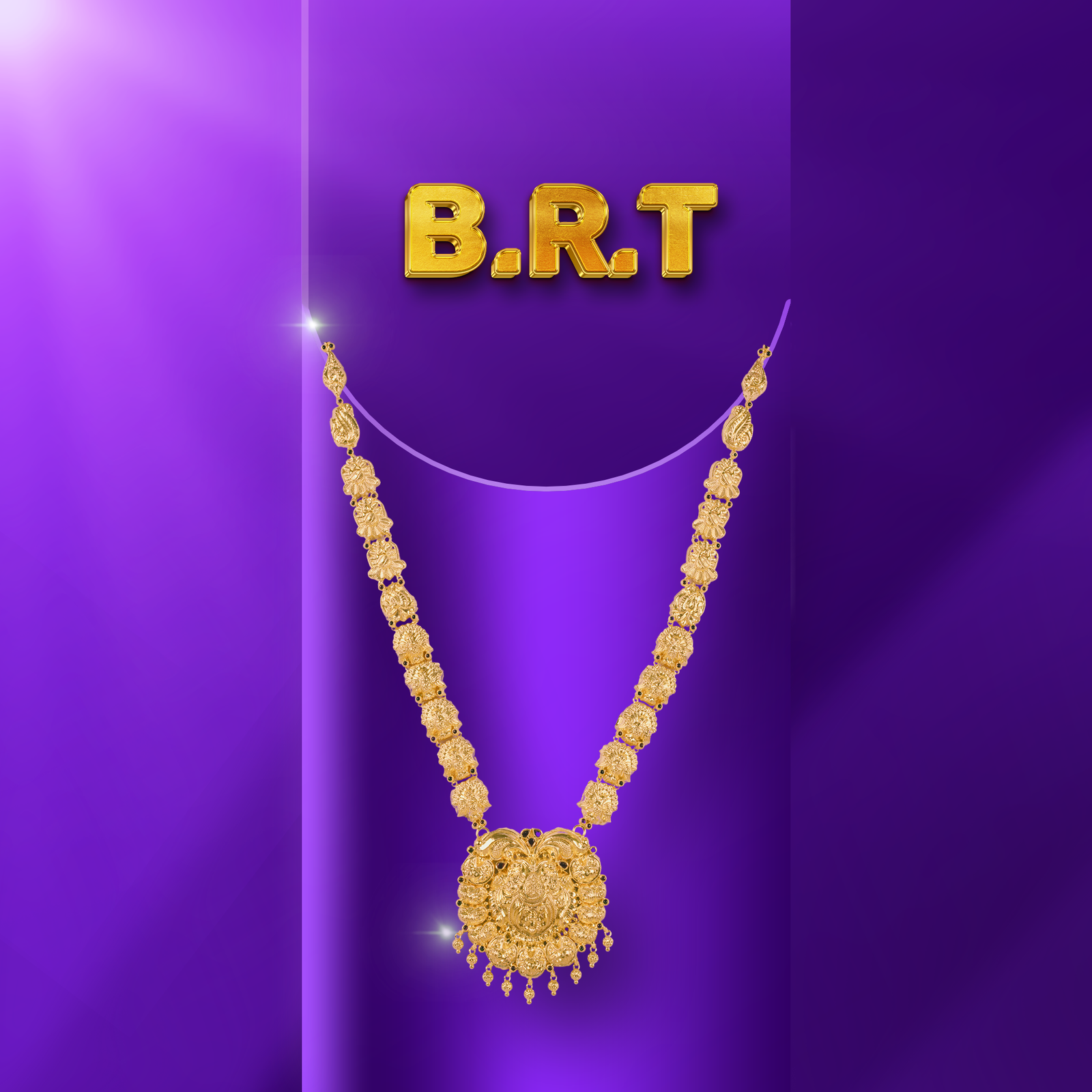 Gold Long Necklace - 42.38 Gm