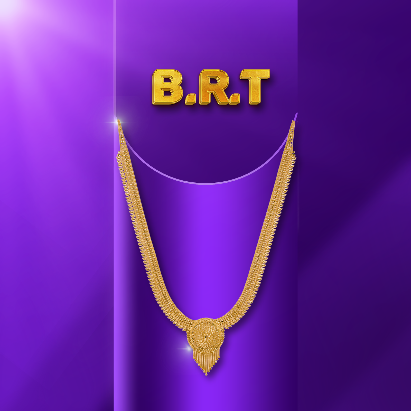 Gold Long Necklace - 42.94 Gm