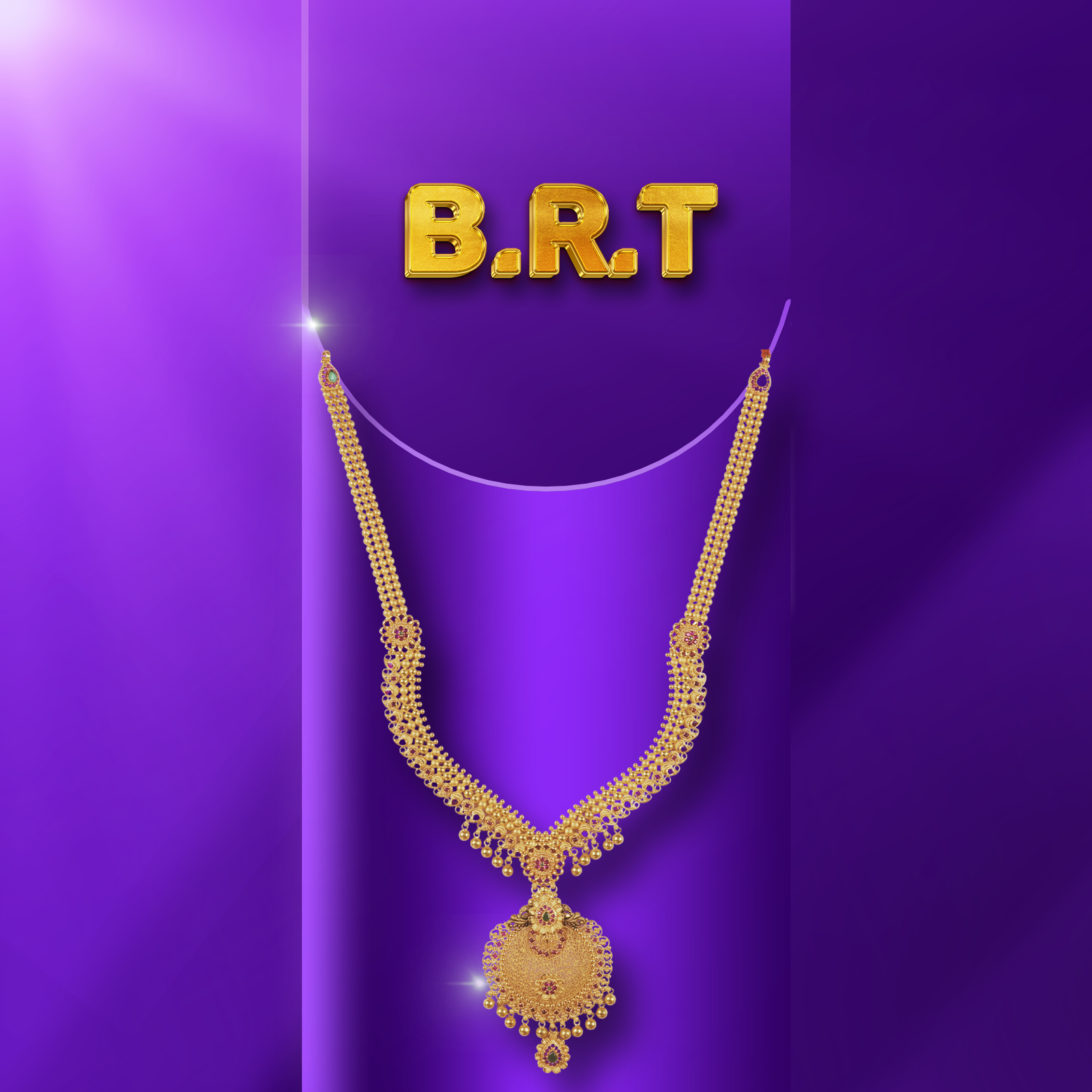 Gold Long Necklace - 73.33 Gm