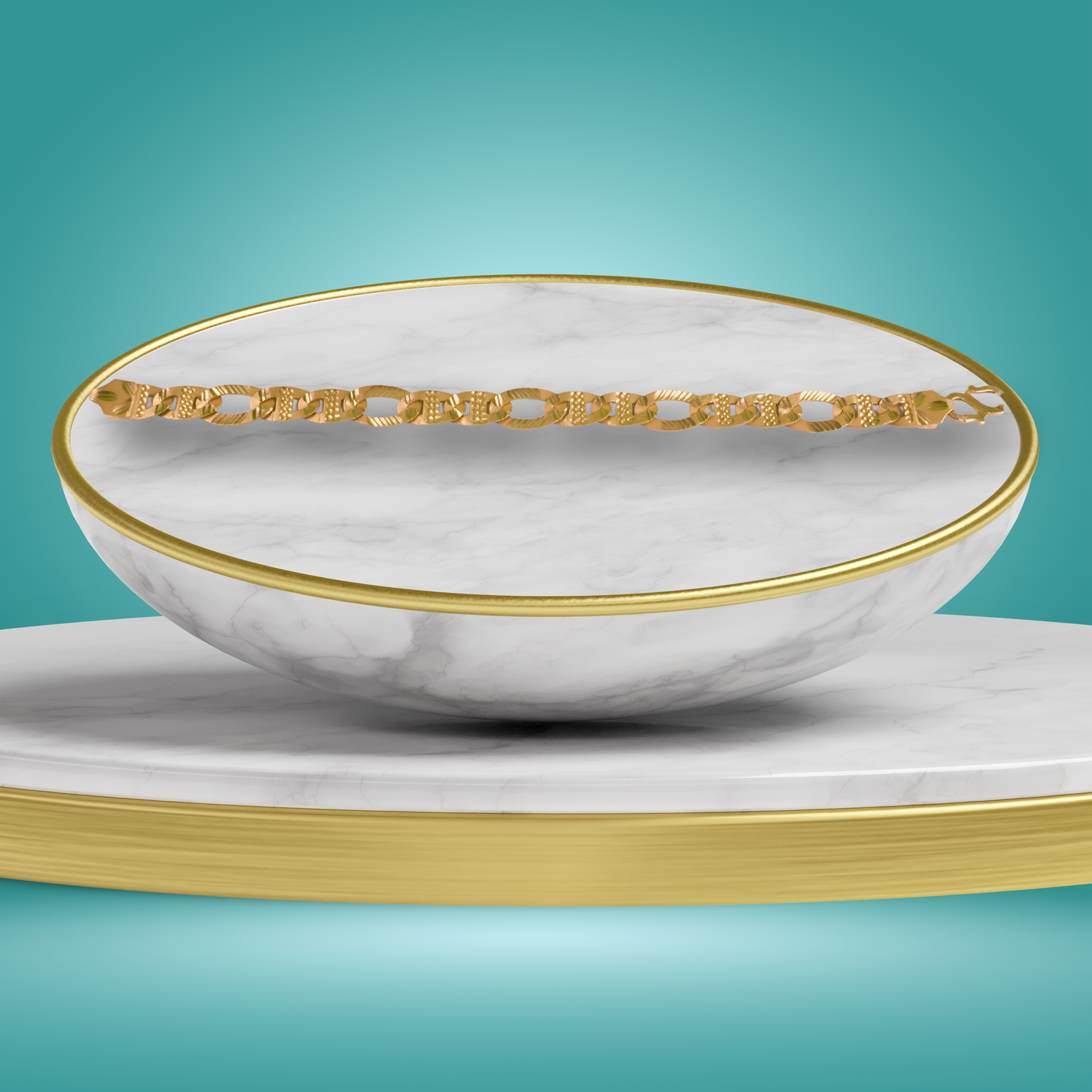 Gold Male Bracelet - 14.11 Gm