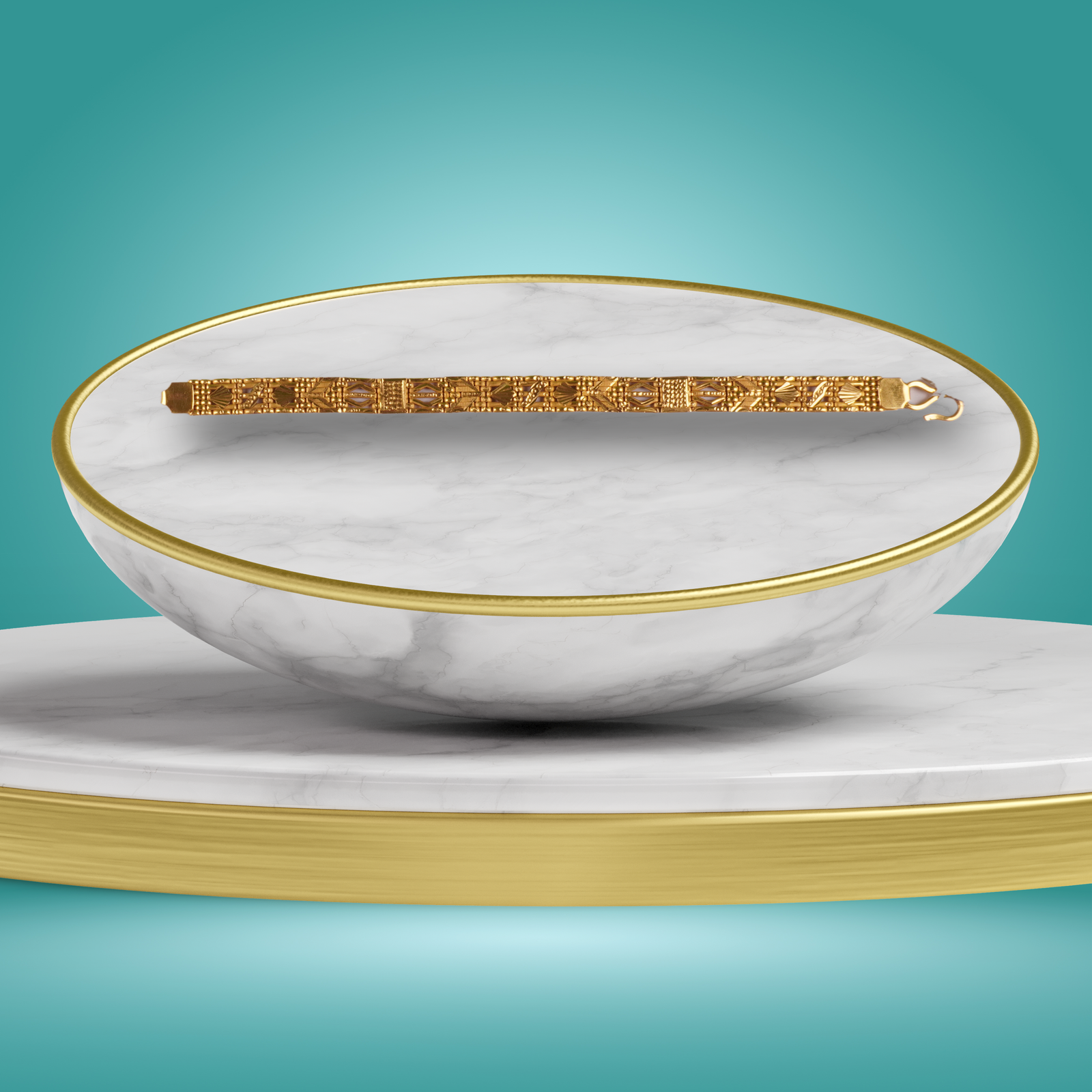 Gold Male Bracelet - 23.67 Gm