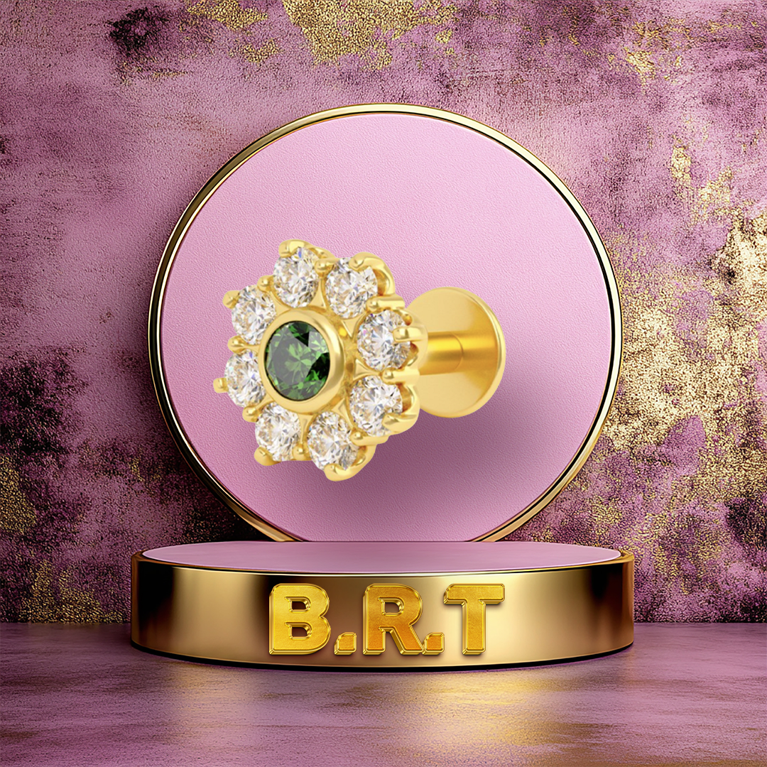 Gold Nose Pin - 4.48 Gm