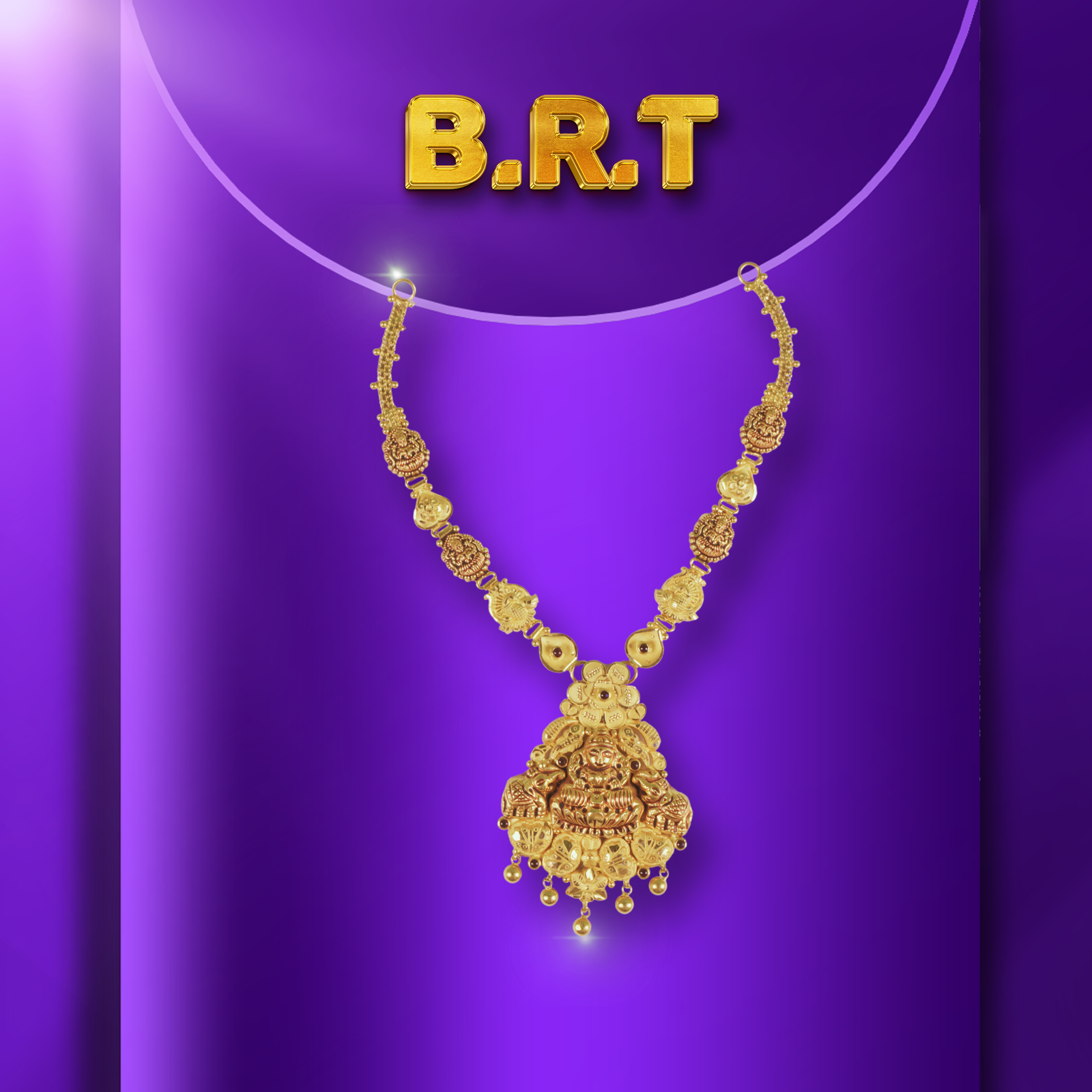 Gold Short Necklace - 17.54 Gm