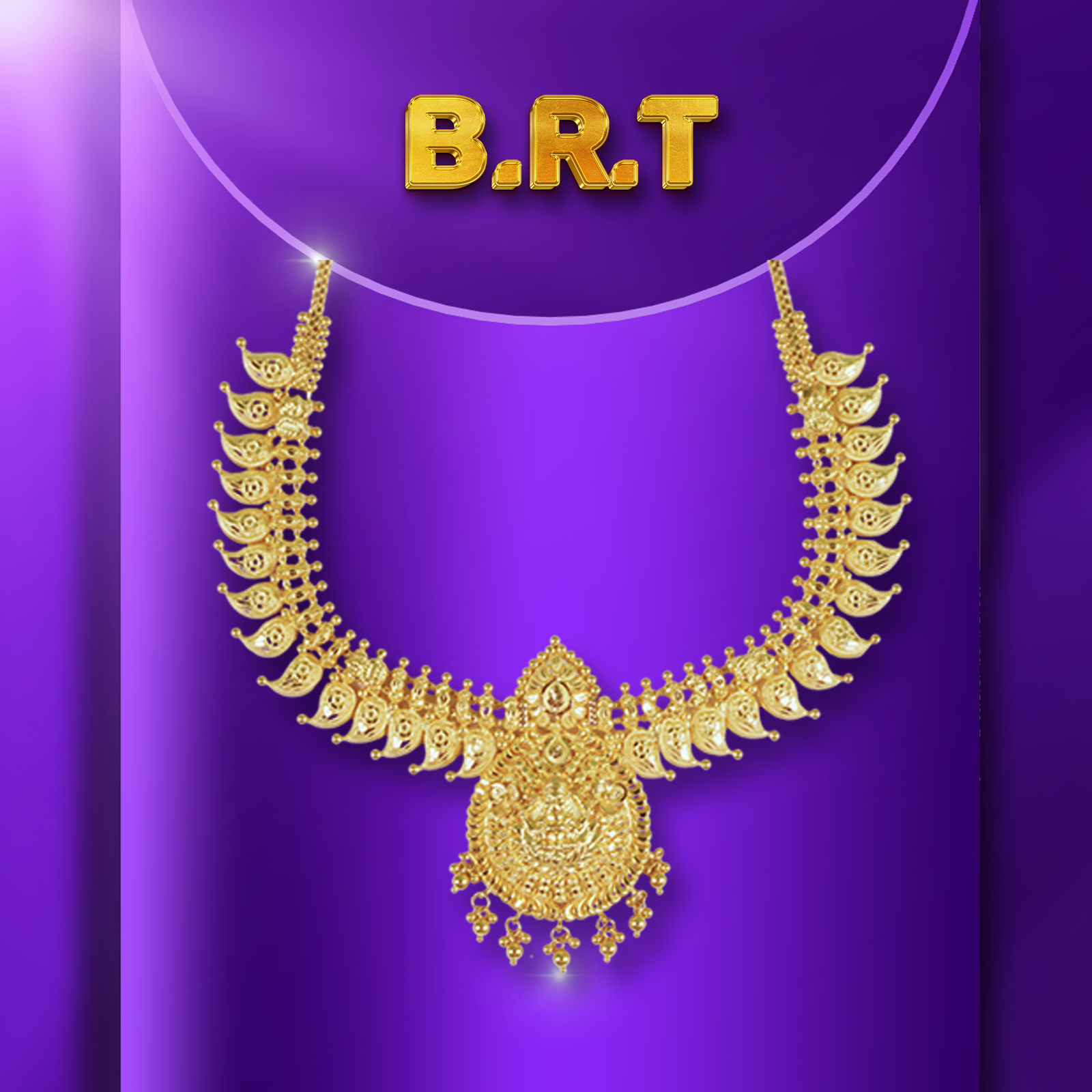 Gold Short Necklace - 20.36 Gm