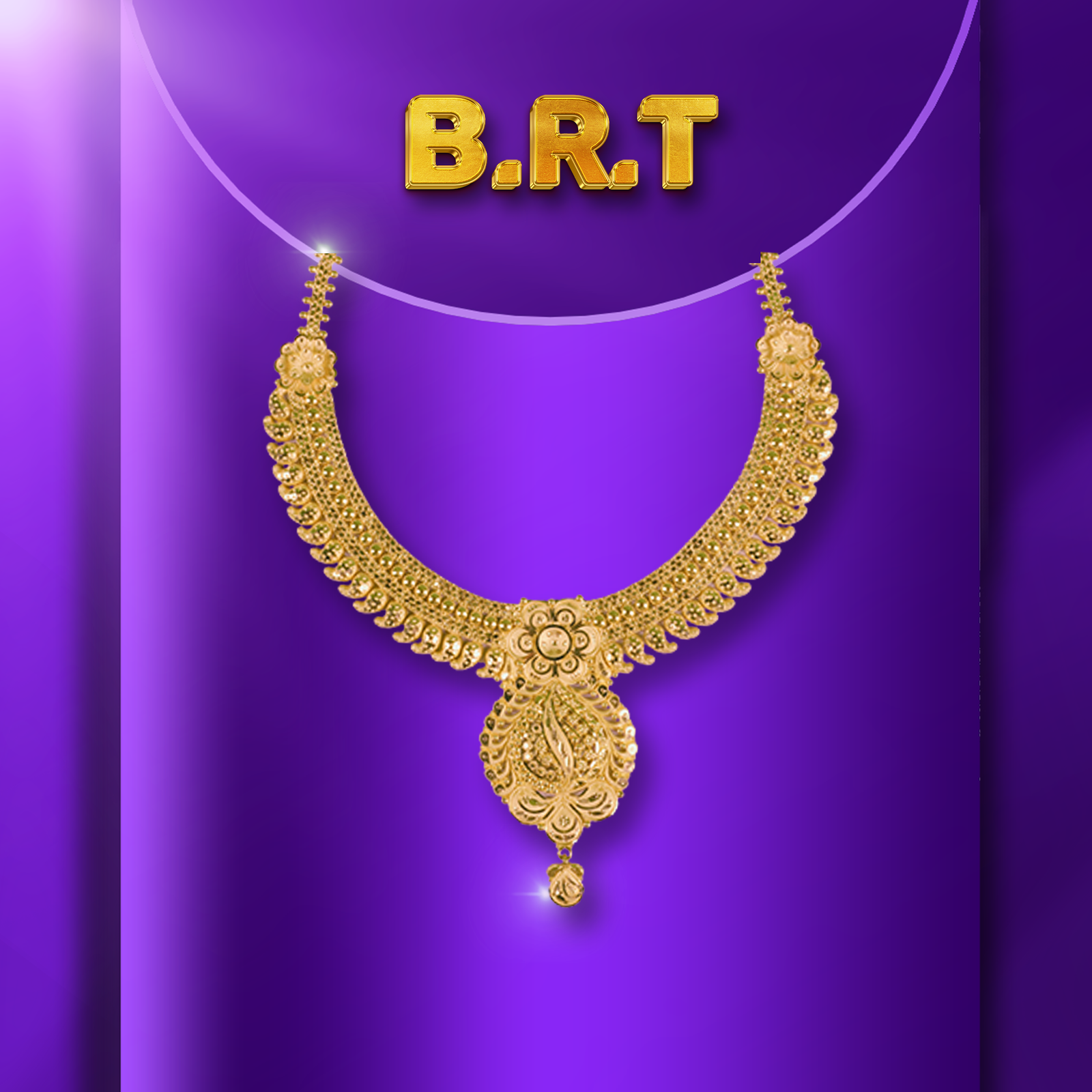 Gold Short Necklace - 22.66 Gm