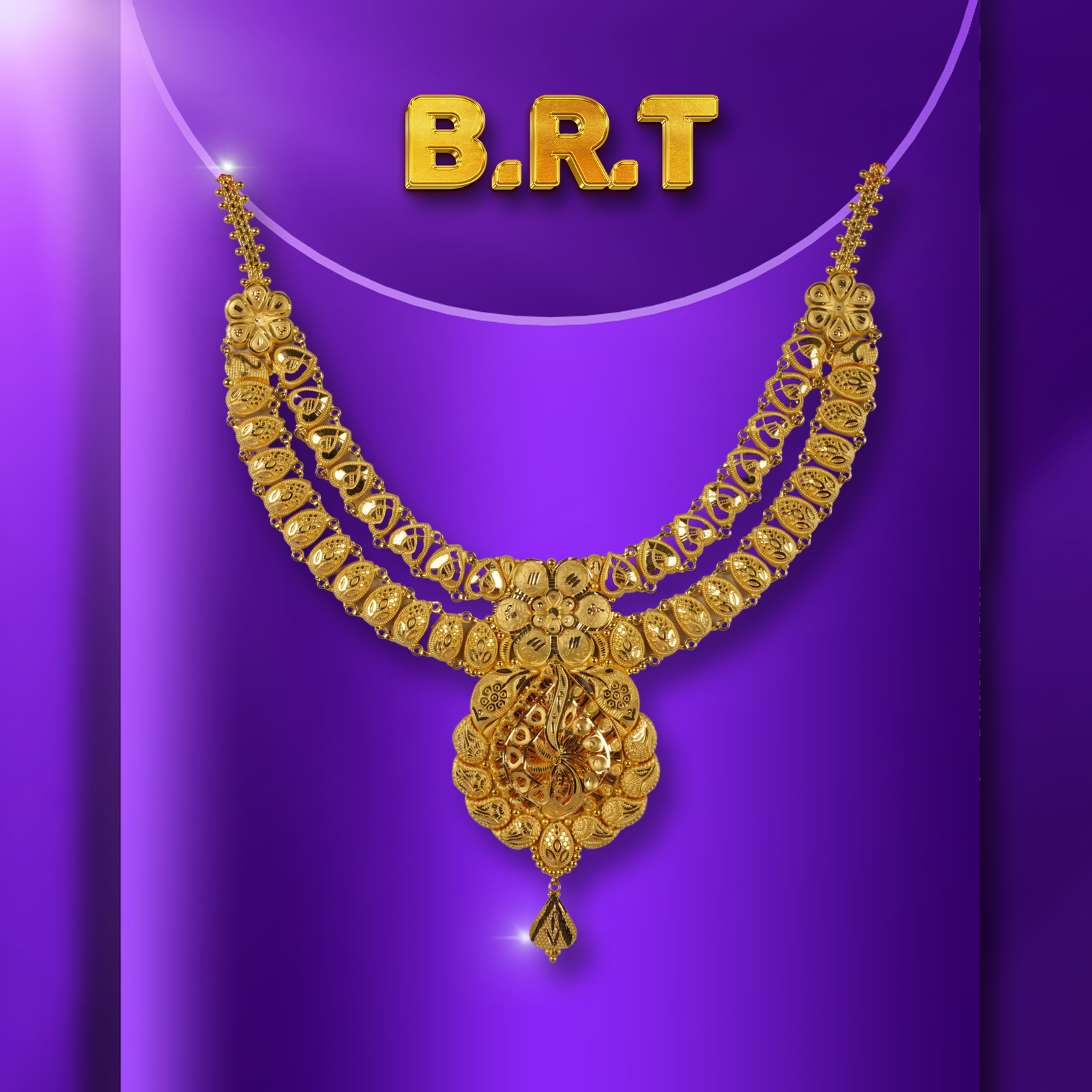 Gold Short Necklace - 22.66 Gm