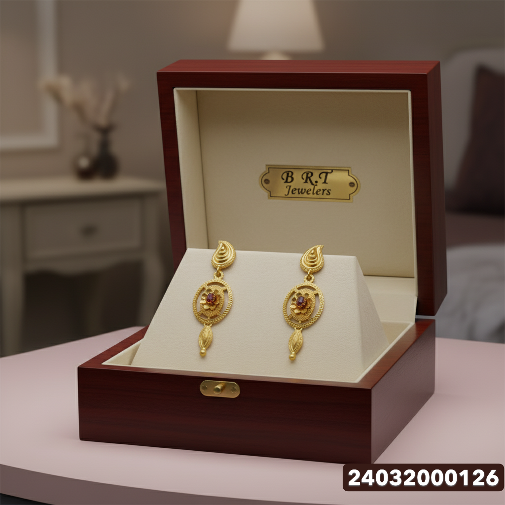 Gold Stud Earrings - 3.05 Gm