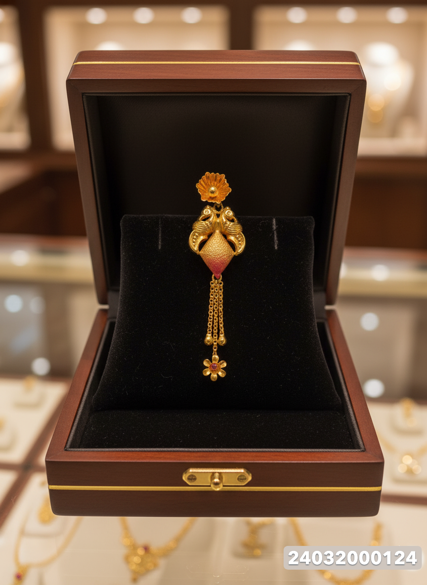 Gold Stud Earrings - 4.03 Gm