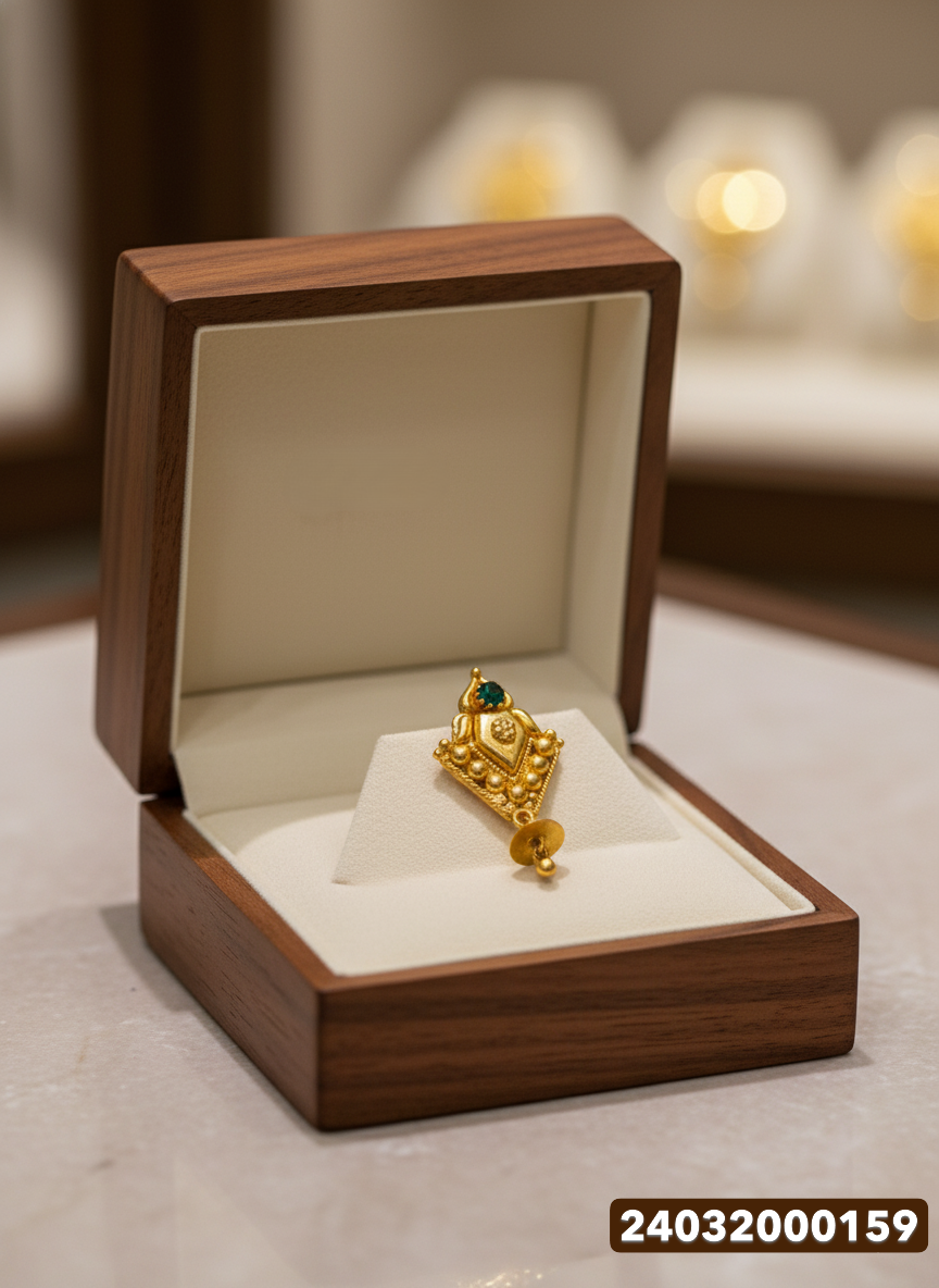 Gold Stud Earrings - 4.33 Gm