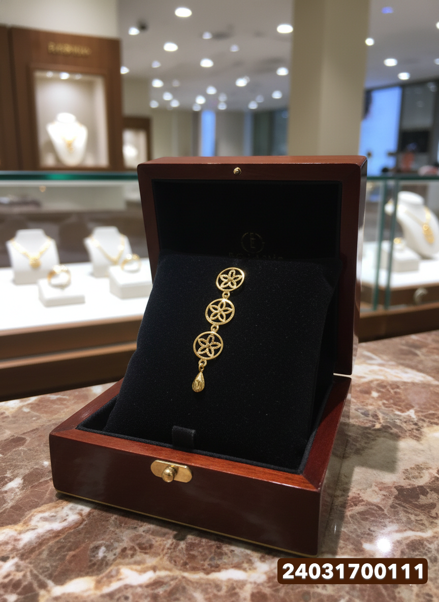 Gold Stud Earrings - 4.34 Gm