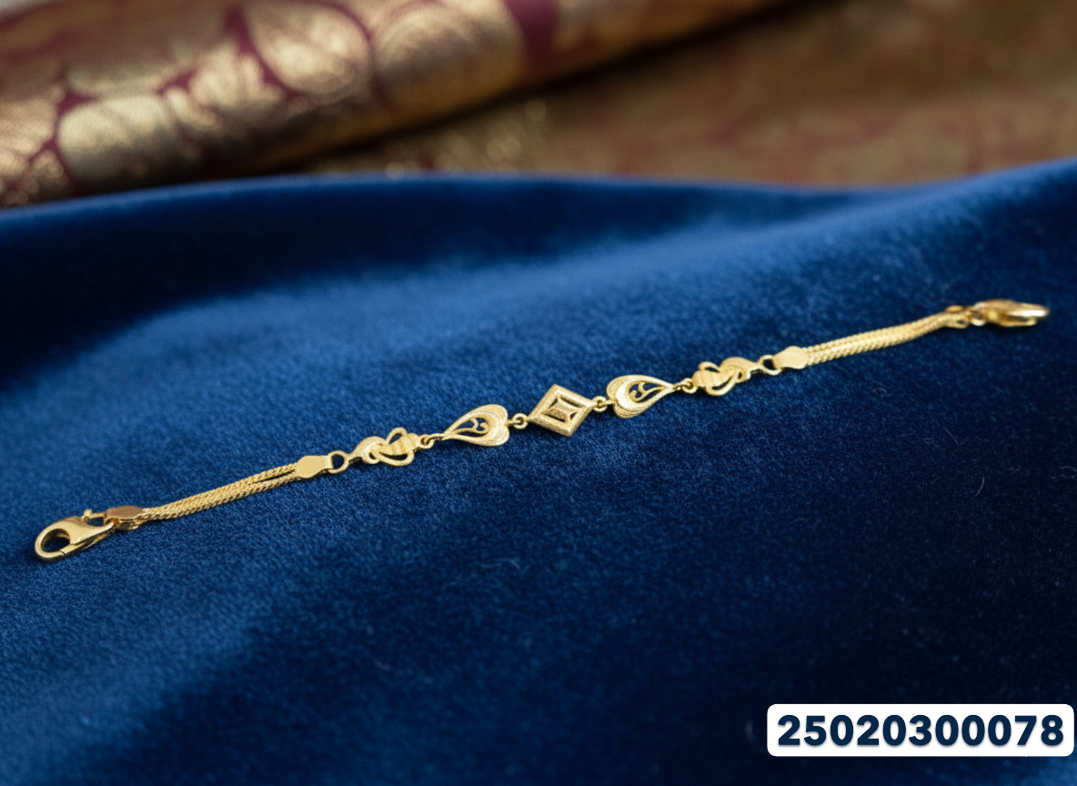 Ladies Gold Bracelet - 6.13 Gm