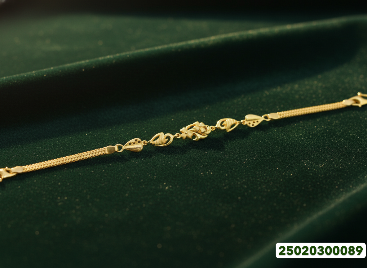 Ladies Gold Bracelet - 8.14 Gm